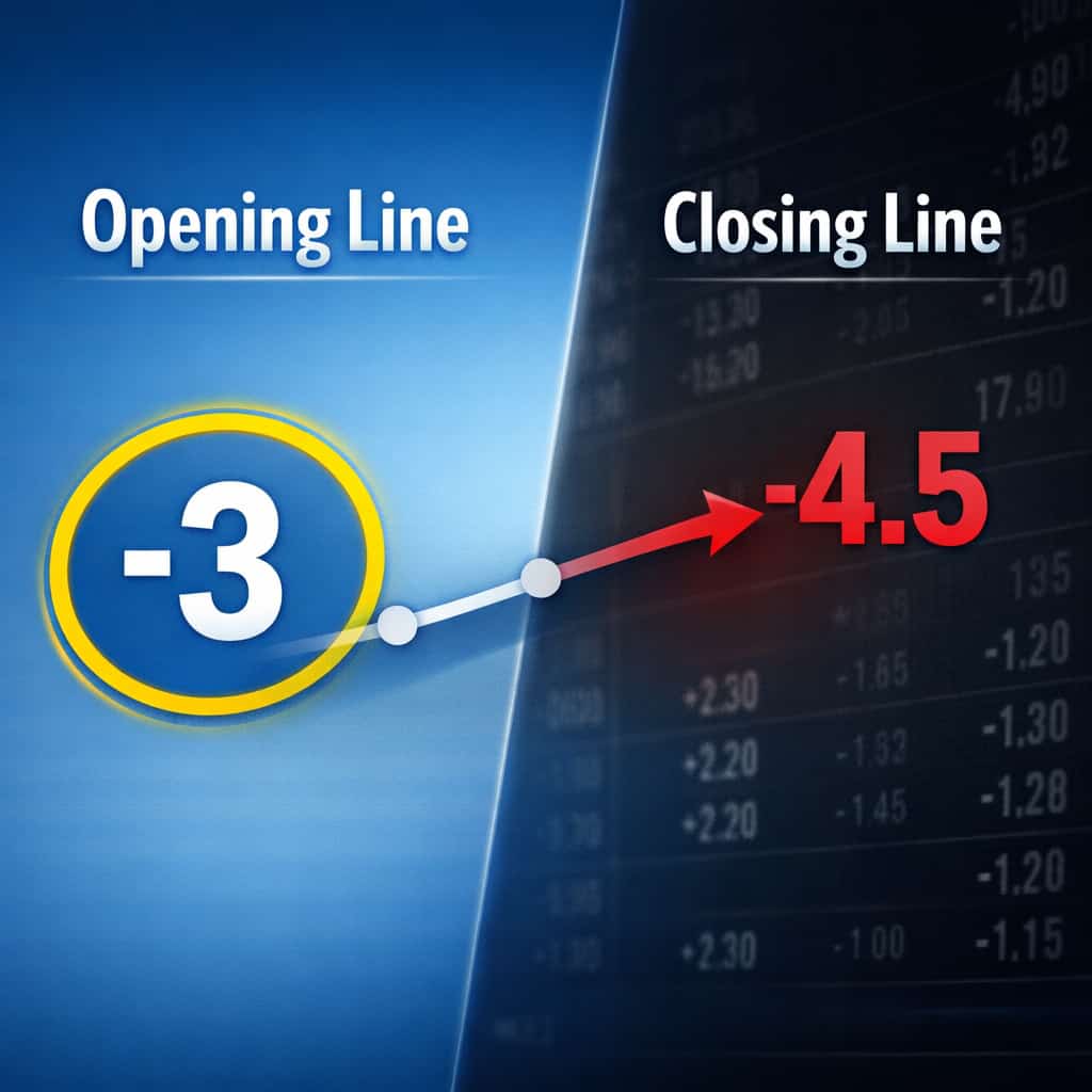 betting line movement infographic - Why Early Lines Are Often the Softest